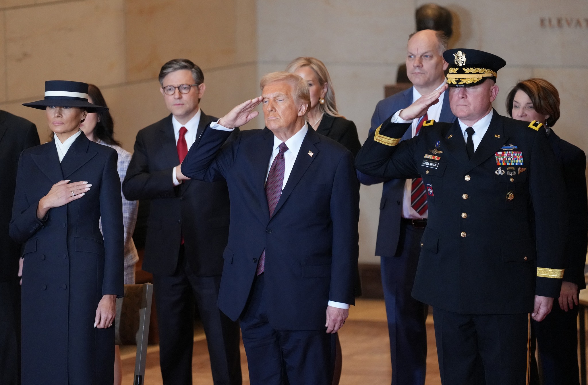 美国总统特朗普就职典礼 国会大厦 现场图集